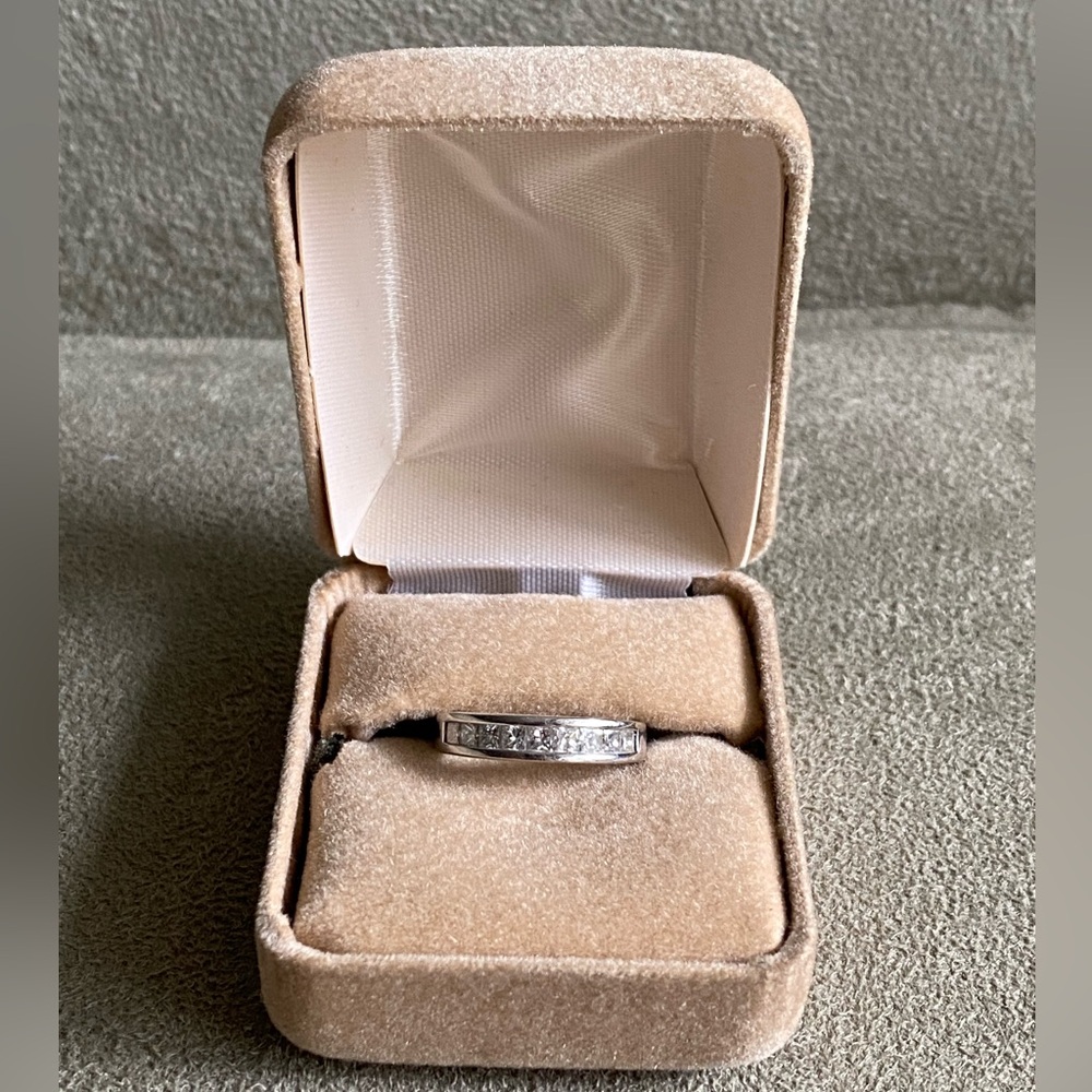18k White Gold Channel Set Anniversary Ring